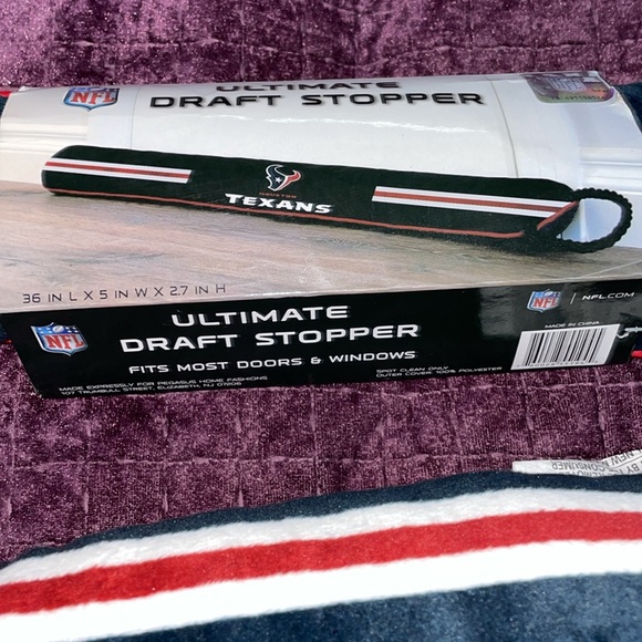 NFL Texas Texans NEW door draft stop for exterior door stop winter wind in home - Picture 3 of 8